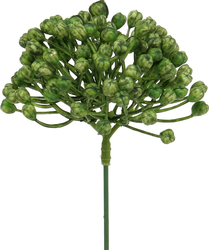 Hortensienknospenpick 22cm in Grün - Dekorative künstliche Blumenknospen für Floristik und Heimdeko, Set 12Stück