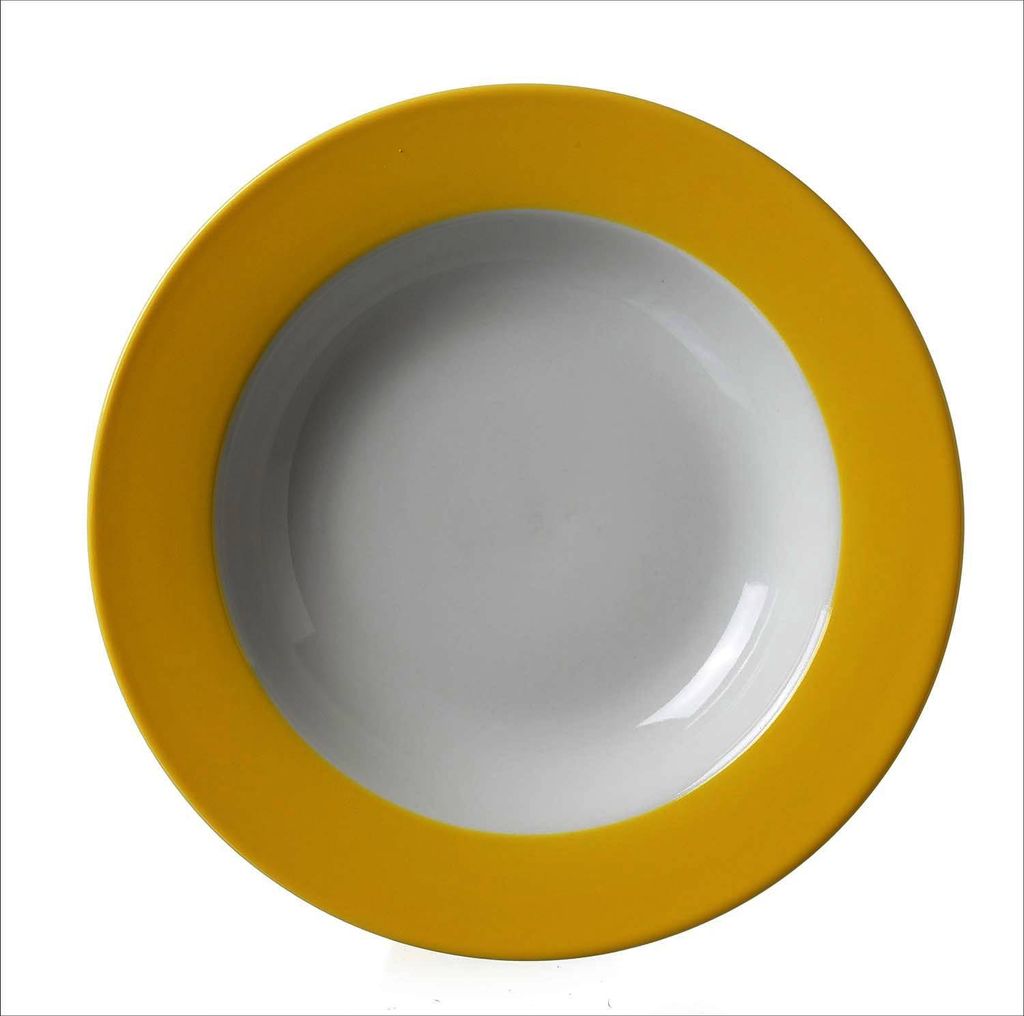 Doppio Serie Suppenteller / tiefer Teller, Ø 22cm, gelb, 1 Produktbild 
