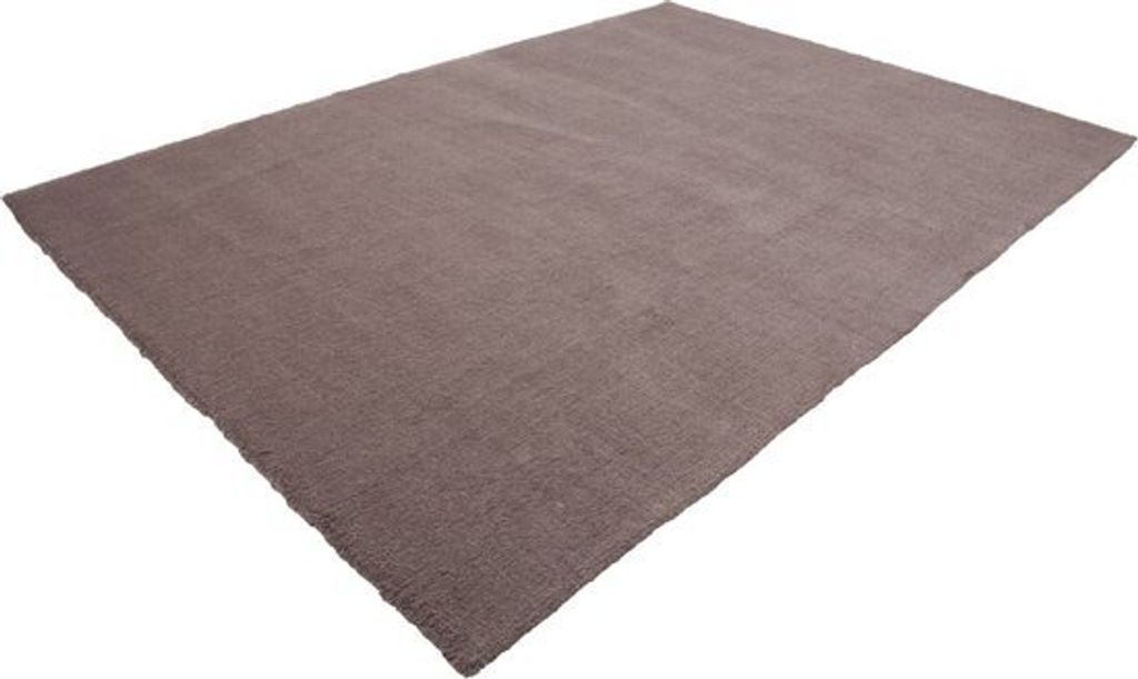 Velluto - Handgefertigt - Hochflor zottelig - uni Teppich - Bodenteppich - uni Teppich - Teppich - Teppich - 80x150 - taupe