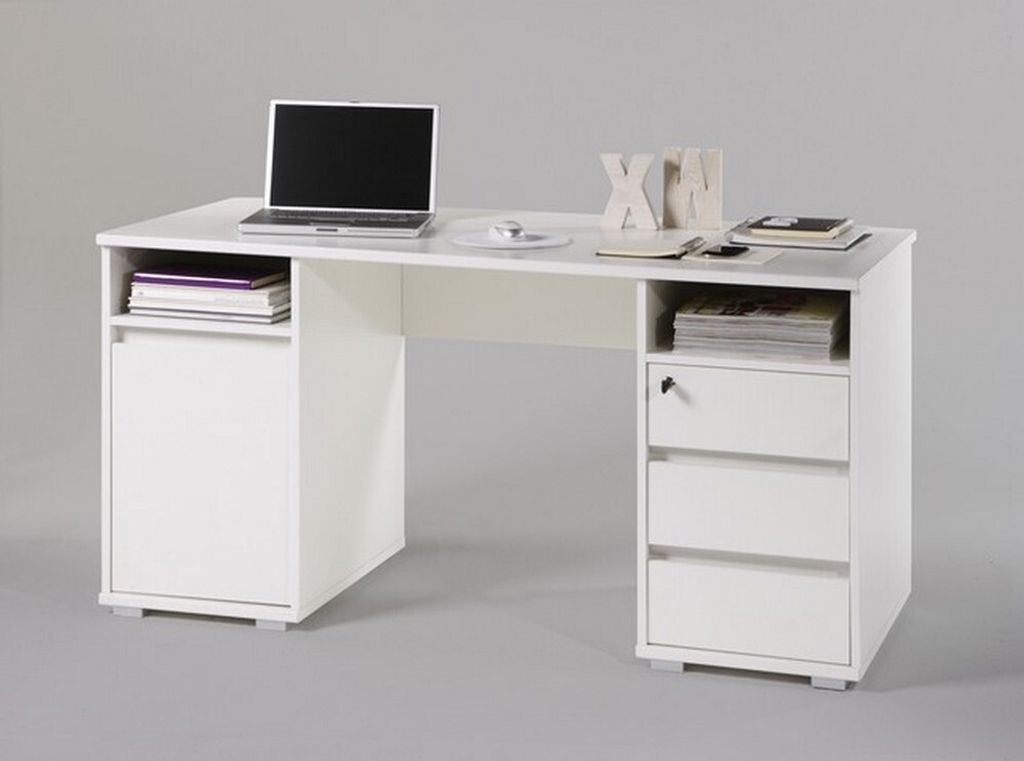 Schreibtisch PRIMUS 2 Computertisch PC-Tisch Homeoffice Tisch Büro Weiß