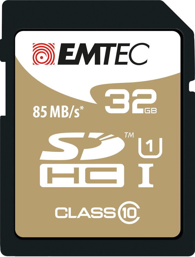 Emtec SD 32GB UHS-I U1 EliteGold Image du produit 