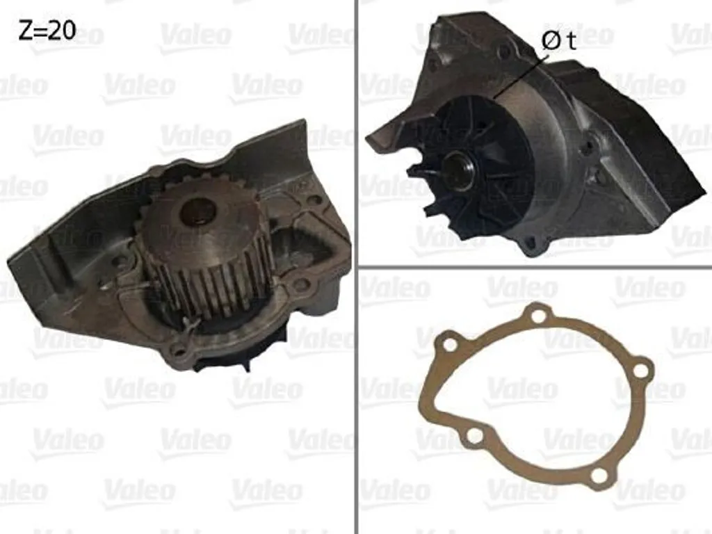 Pompe à Eau de Refroidissement Moteur pour Citroën ZX et Peugeot 306