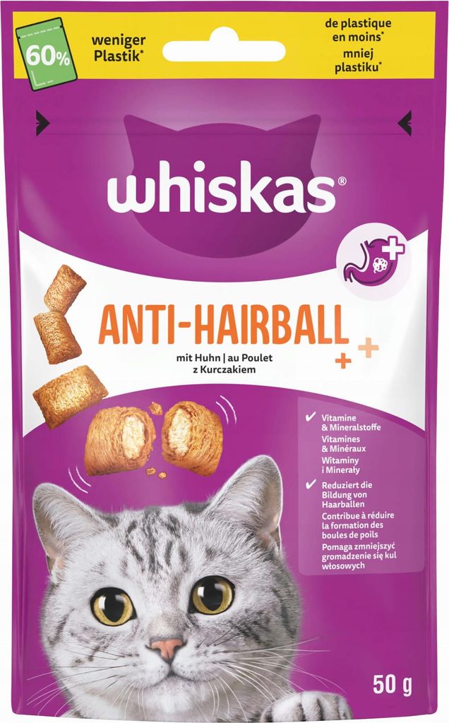 Whiskas 50g Anti-Hairball Huhn