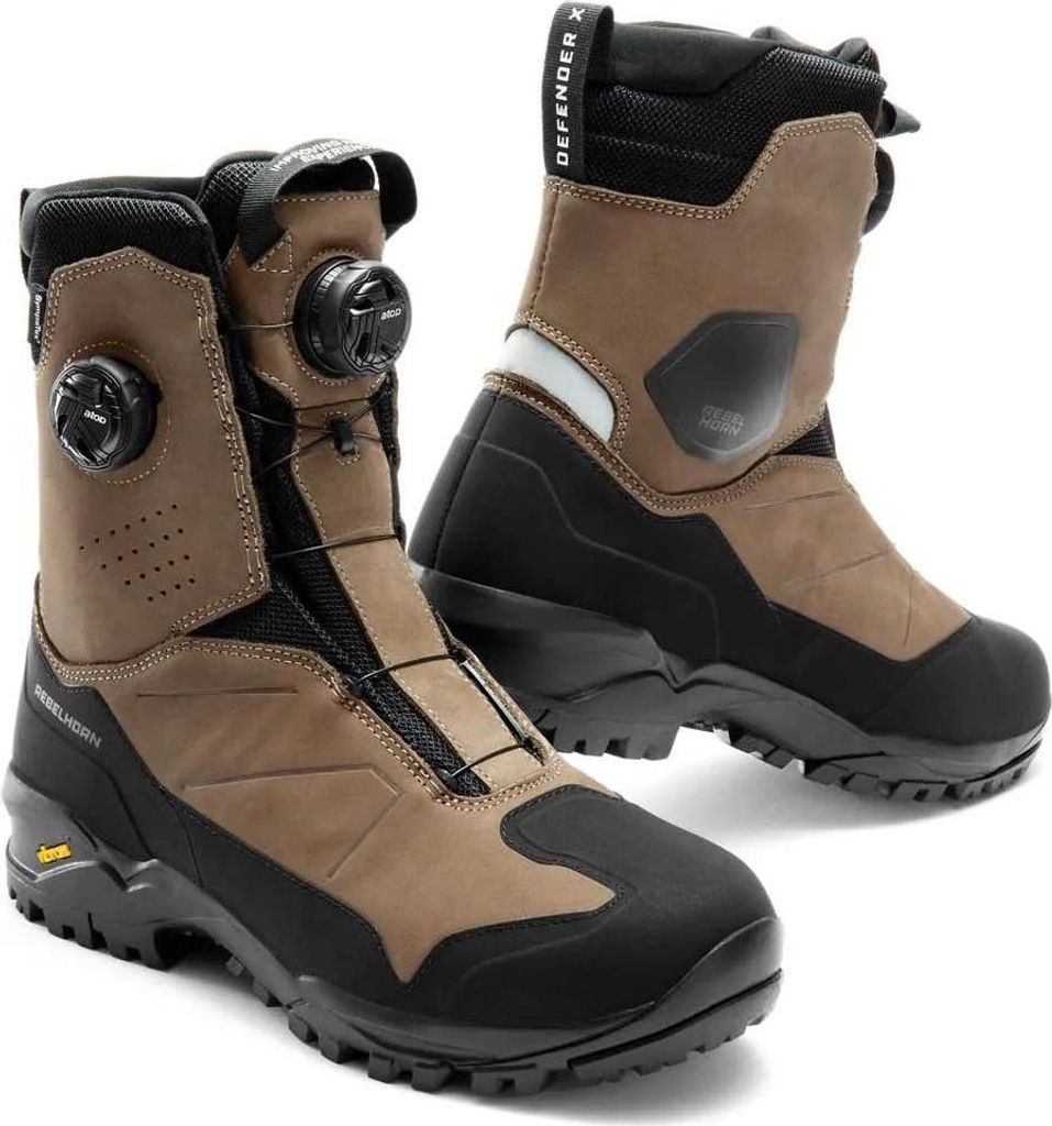 Rebelhorn Defender-x Motorradstiefel Braun EU 43 Herren Braun EU 43