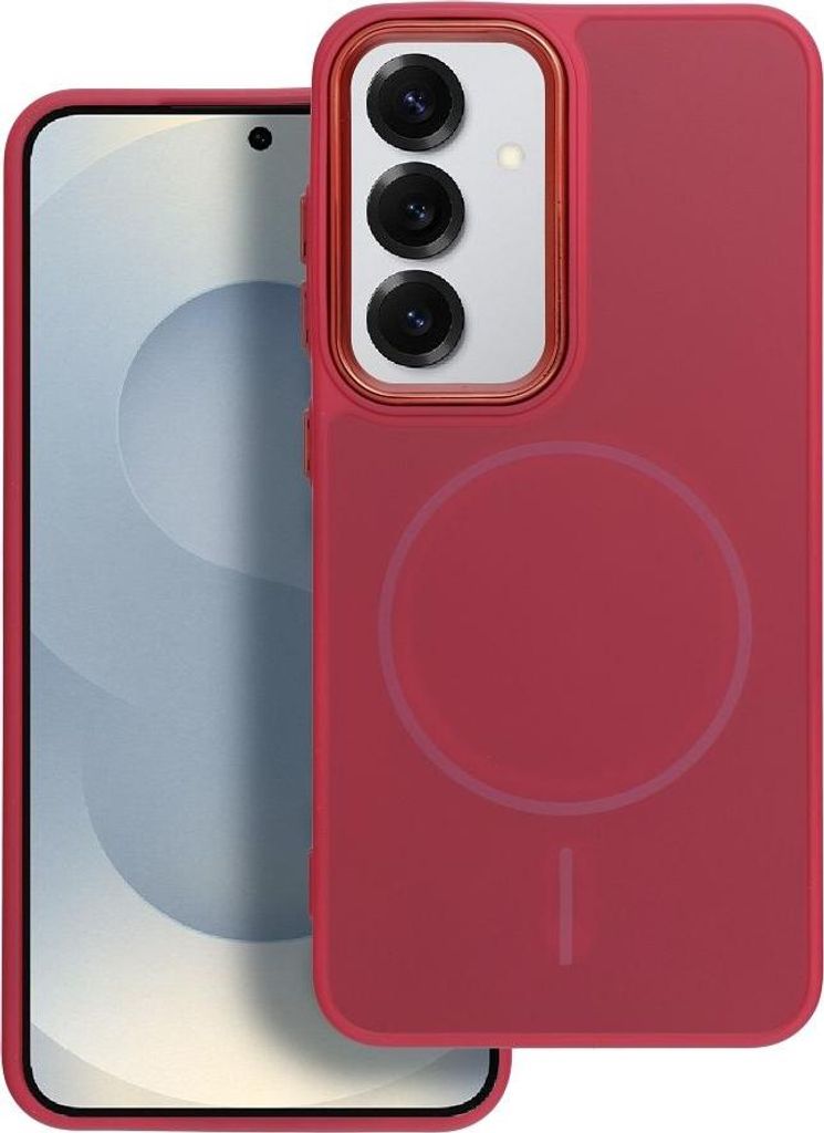 FRAME MAG COVER Case kompatibel mit MagSafe passend für SAMSUNG A55 magenta