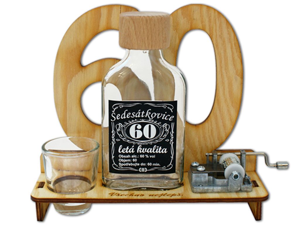Značka na výročí 60 let s flašinetem Obrázek produktu 