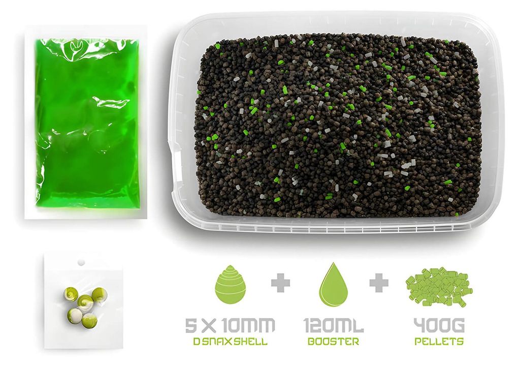 DELPHIN Reaxe READY&GO, pellet aromatizzati, aglio e burro, Immagine del prodotto 