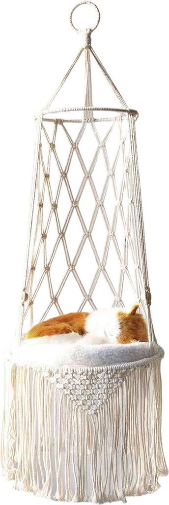 Makramee - Hängematte für Katzen zum Entspannen und Dekorieren