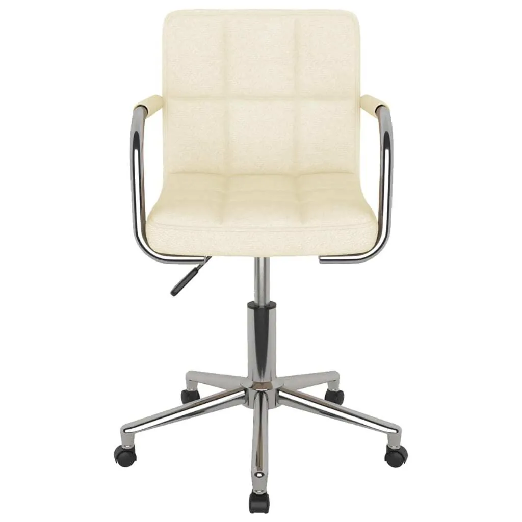 SYFAX™ Sedia da Pranzo Girevole Crema Tessuto | Comfort Design 360°
