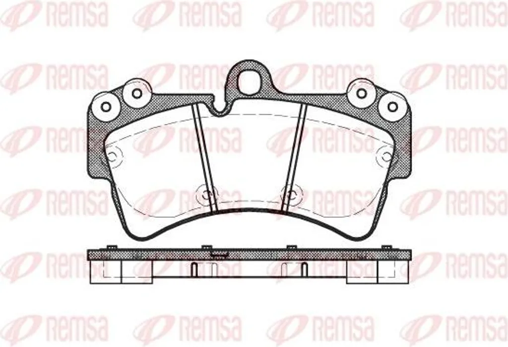 Plaquettes de frein Remsa 0995.00 pour Audi A6 4F Q7 et Cayenne 7L0698151G