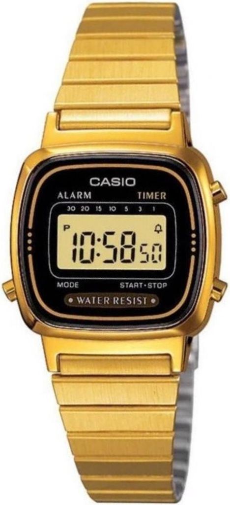 Casio Retro Collection LA670WGA-1DF Damenuhr Chronograph