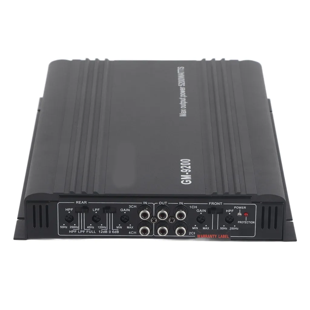 Amplificatore Auto 4 Canali Hi-Fi Stereo | Potenza Audio Professionale - 6