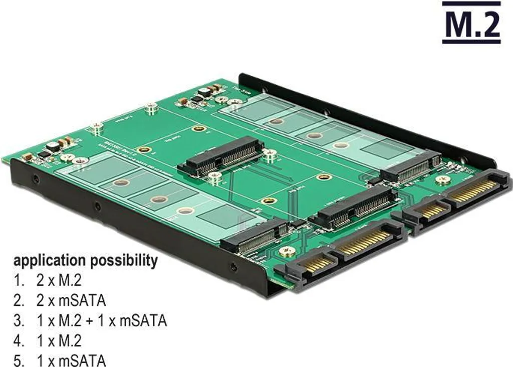 Solution pour connecter deux SSD M.2 mSATA sur port SATA 22 Pin 62946 - 5