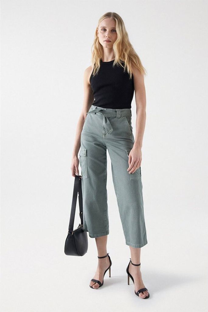 Salsa Jeans Faith Cargohose Grau 30 / 28 Frau Grau 30