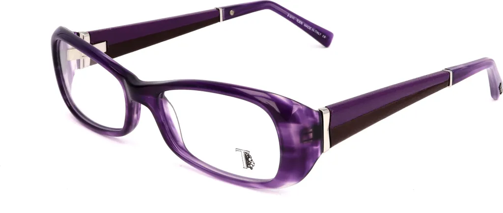 Tod's TO5012 Lunettes Violettes en Acétate Brillant Taille 53 pour Elle