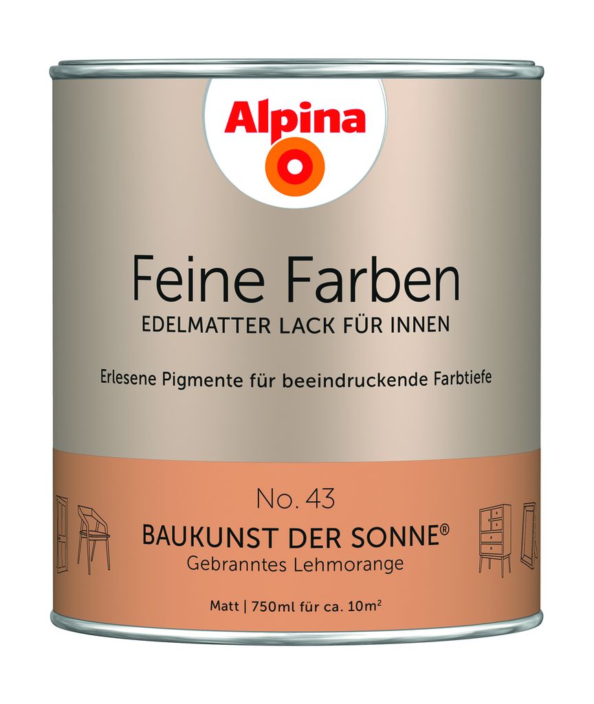 Alpina Feine Farben Lack No. 43 Baukunst der Sonne - Produktbild 