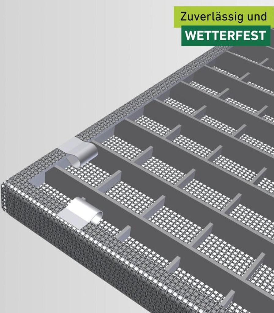 Befestigungsklammern für Lichtschacht-Abdeckung Produktbild 