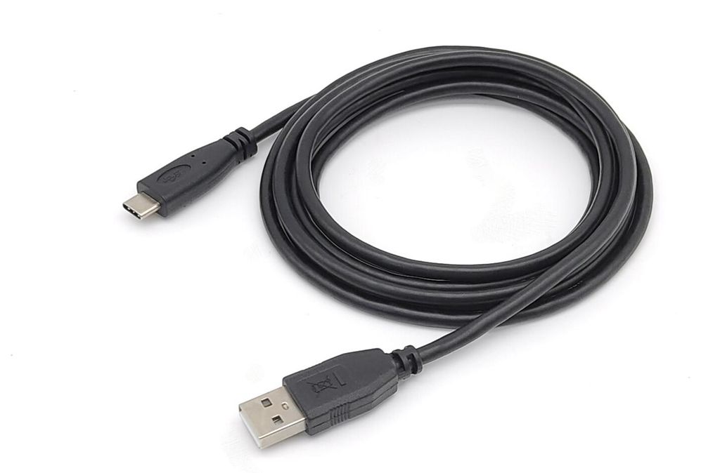 Equip Kabel USB-C2.0->A M/M St/St 0.30m schwarz