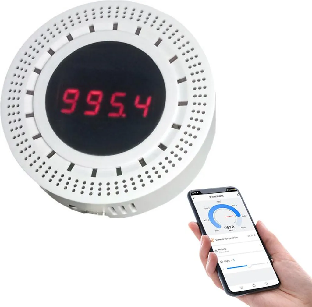 Capteur WiFi anti-humidité et pression Tuya pour confort intérieur