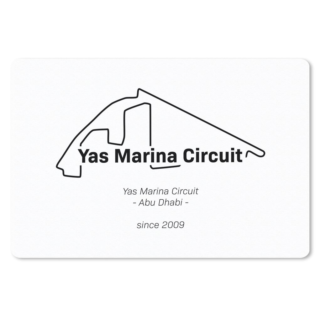 MuchoWow Mauspad Mousepad Abu Dhabi - F1 - Rennstrecke 27x18 cm - Mousepads - Maus Mat - Pad - Mausunterlage - Büroartikel - Desk Matten