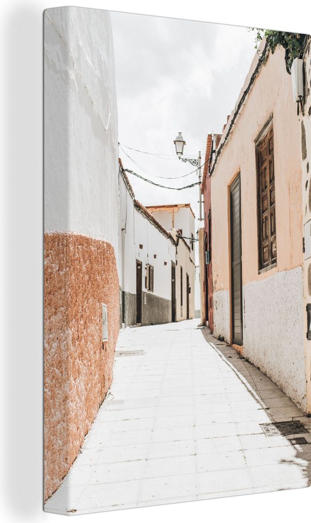 OneMillionCanvasses - Leinwandbilder - 90x140 cm, Straße - Sommer - Sonne, Wandbilder Kunstdruck Wanddekoration - Foto auf Leinwand - Gemälde a...