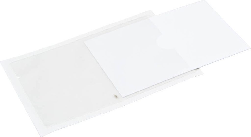 Probeco Visitenkartentasche selbstklebend transparent, für 1 Visitenkarte, 100 St.