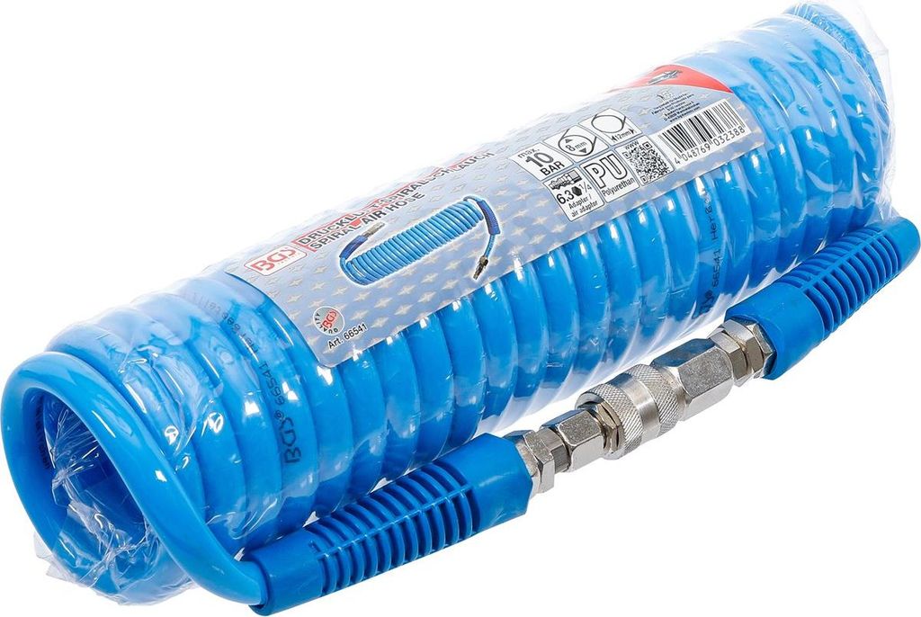 BGS 66541 Druckluft-Spiralschlauch, 6 m