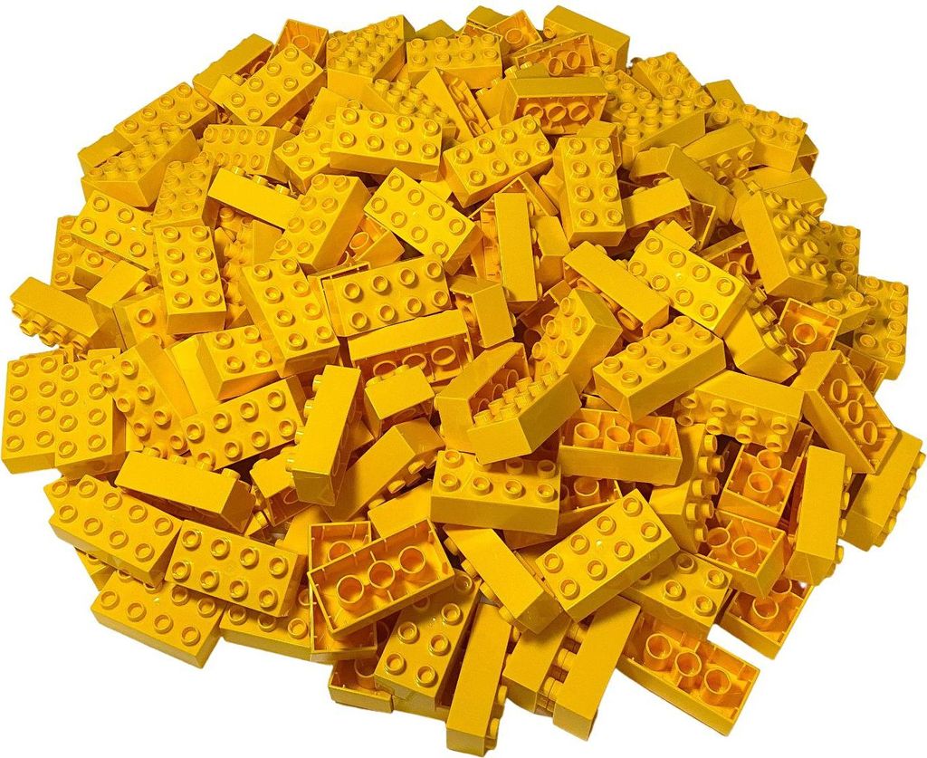 LEGO® DUPLO® 2x4 Steine Bausteine Grundbausteine Gelb - Produktbild 
