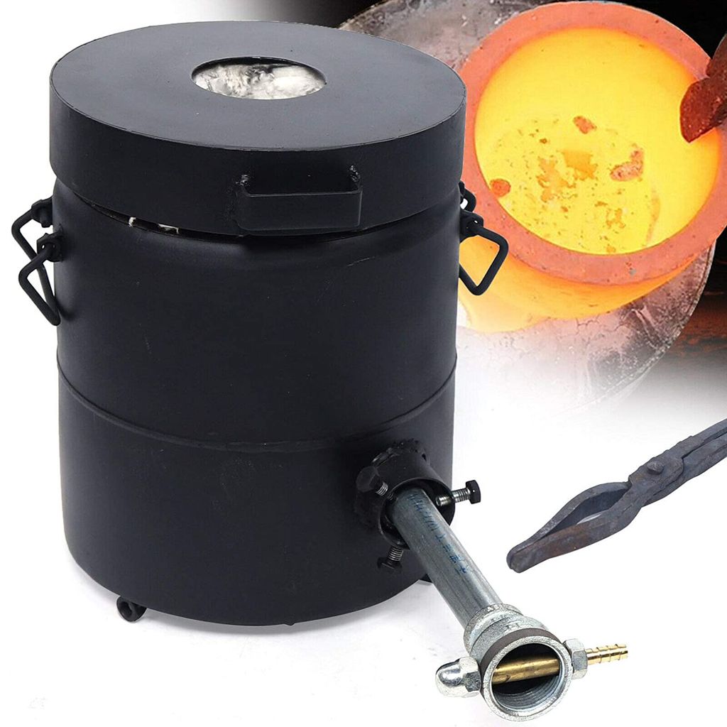 6KG Propan-Schmelzofen Kit Mit Tiegelzangen, Tiegeln