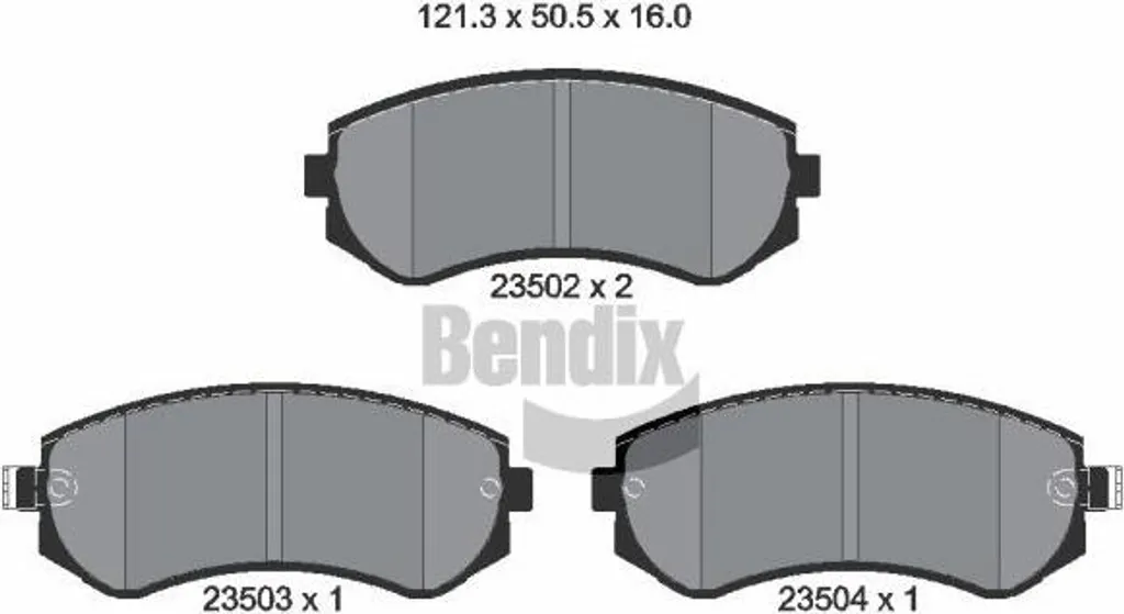 Plaquettes de Frein à Disque pour Almera et Patrol Bendix BPD1995