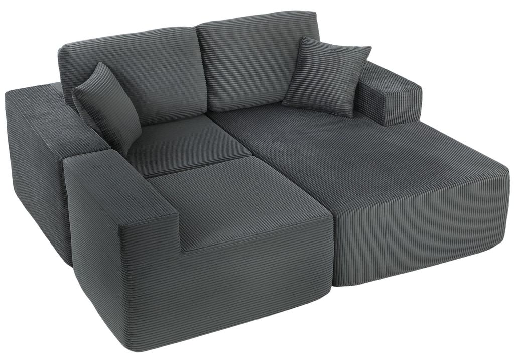 HOMCOM Hoekbank met slaapfunctie, L-vorm, 267 cm, slaapbank Productafbeelding 