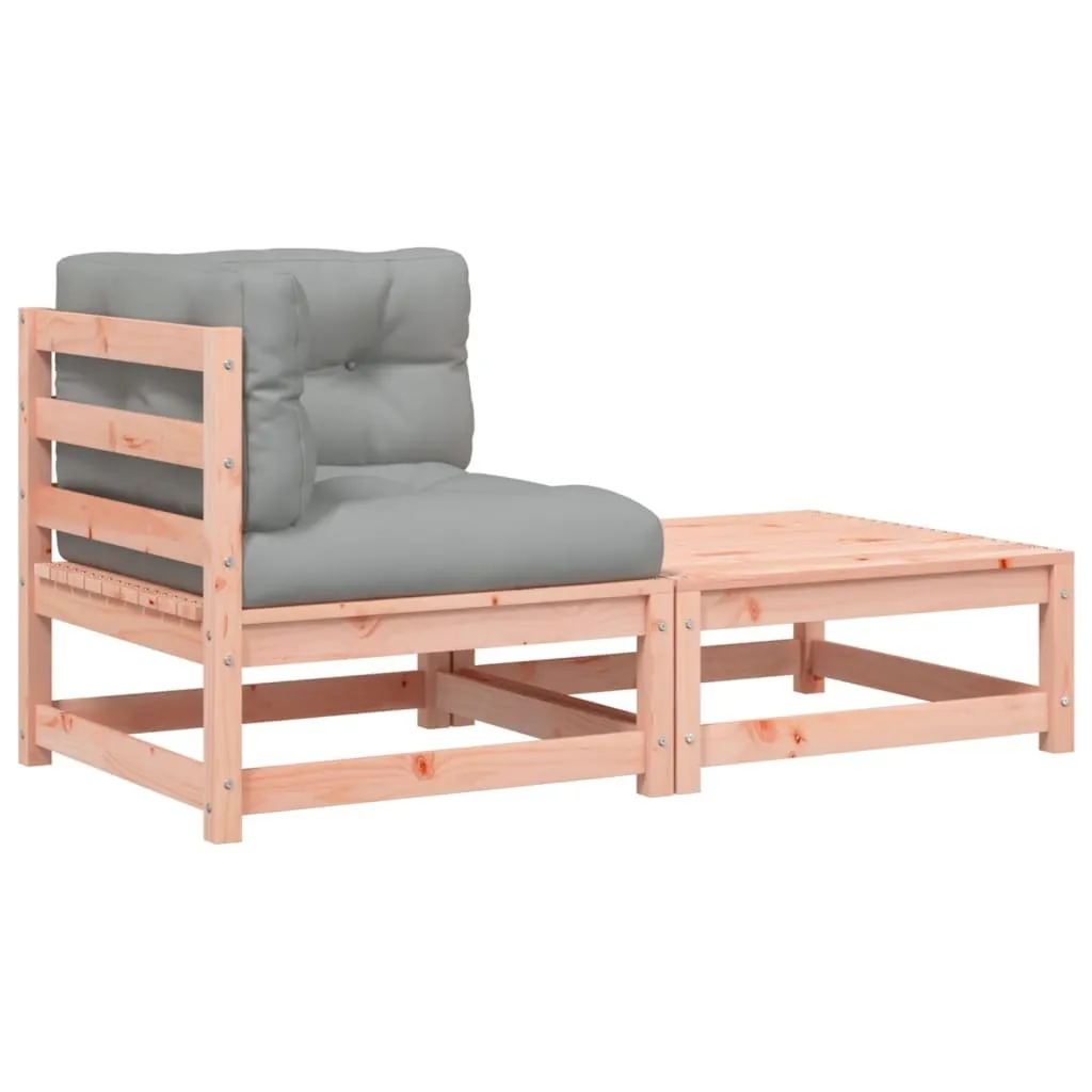 Divano da Giardino Luxury Angolare | Sgabello e Cuscini Premium