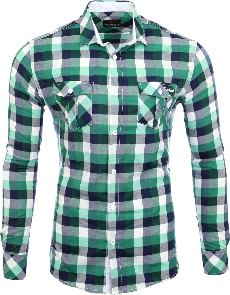 Reslad Herren Hemd Orlando RS-7060 Grün M