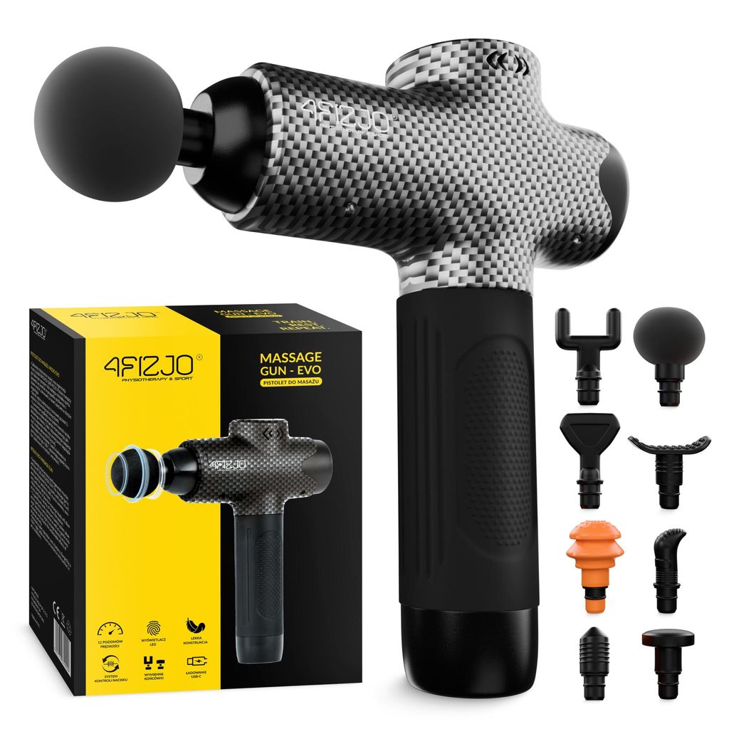 4FIZJO MASSAGE GUN EVO Massagepistole grau - Produktbild 