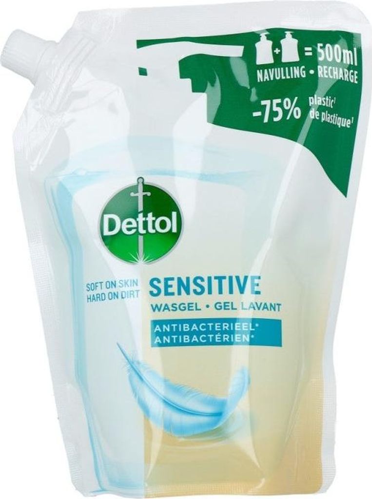 Dettol Refill handzeep sensitive (500 ml)