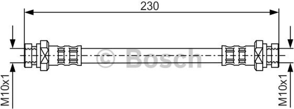 Bosch Bremsschlauch  1 987 481 111 Produktbild 