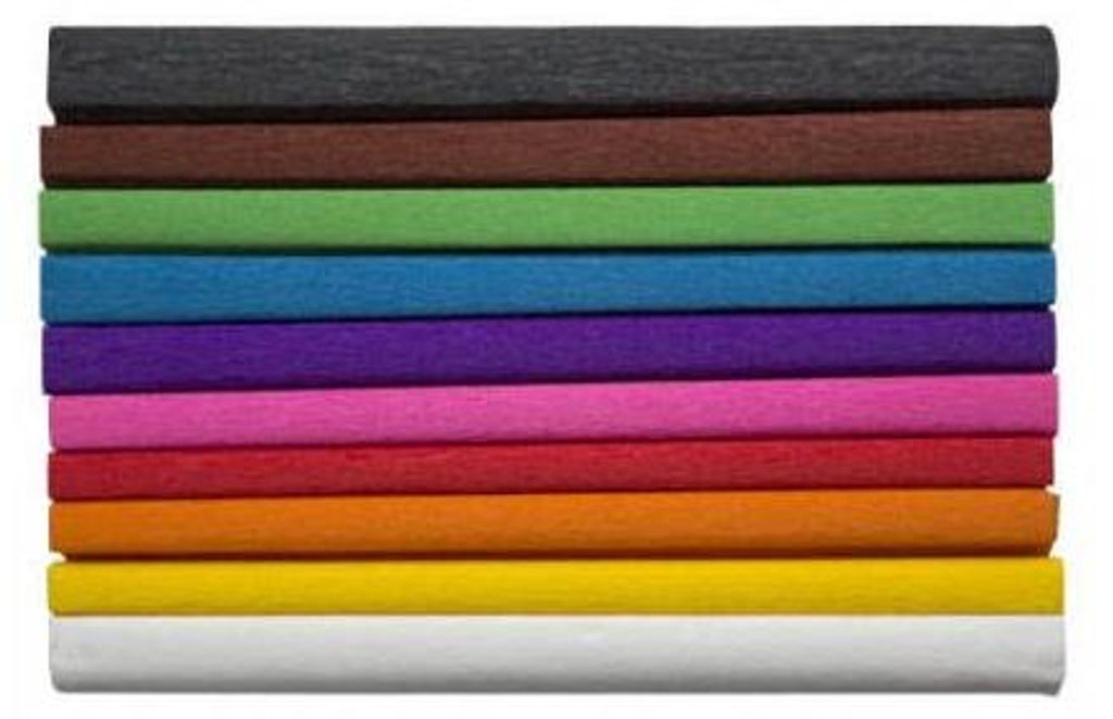 HAPPY COLOR Krepppapier Floristenkrepp Krepp-Papier 10Stk. Produktbild 