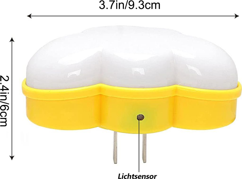 2 Stücke LED Wolke Nachtlicht Plug in Nachtlicht mit Produktbild 10