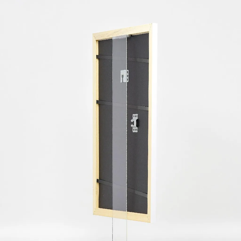 Cornice A4 Bianco Lucido Profil 43 - Design Legno per Arredo Moderno - 8