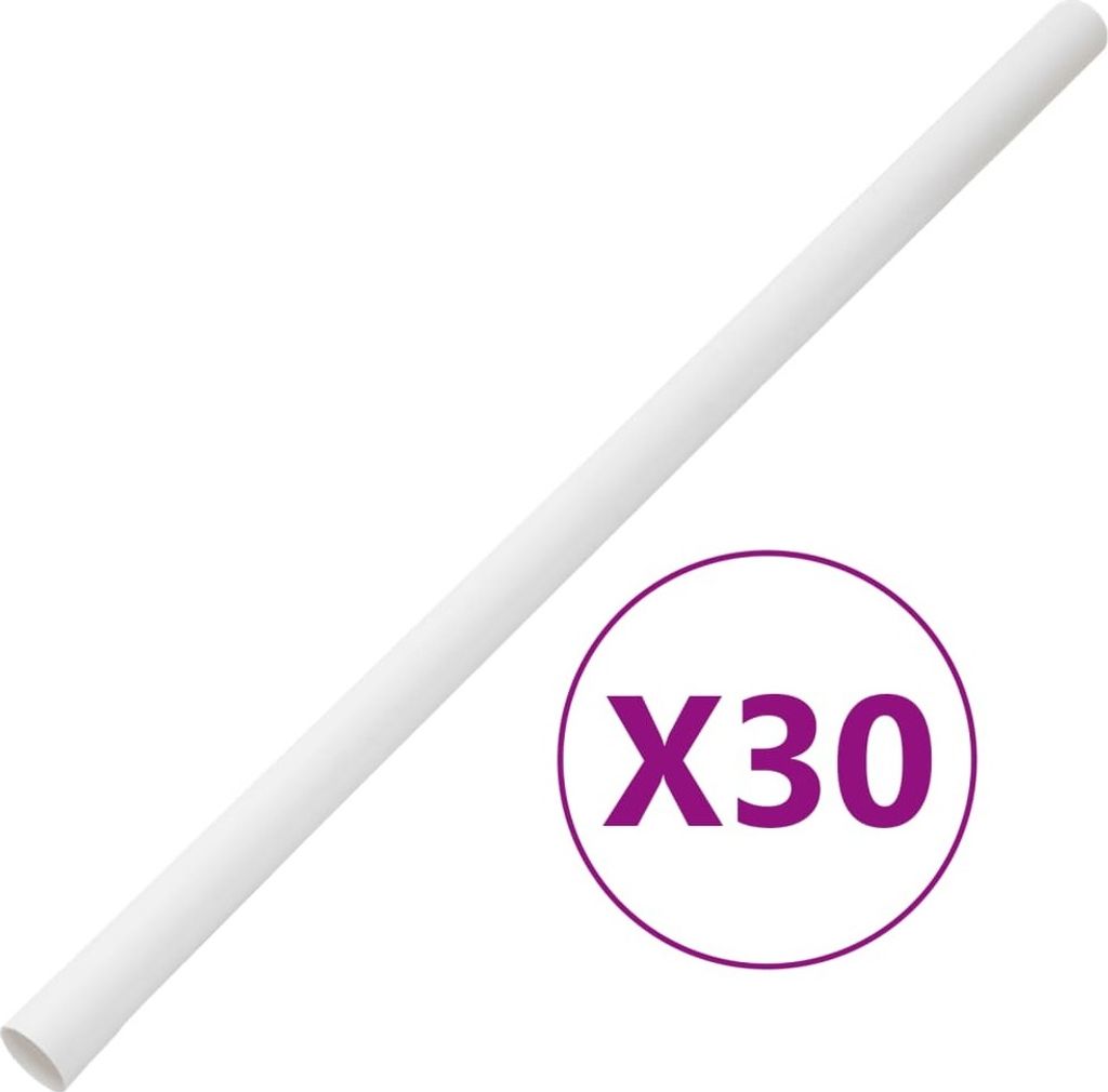 Installationsrohre mit Clips Ø30 mm 30 m PVC