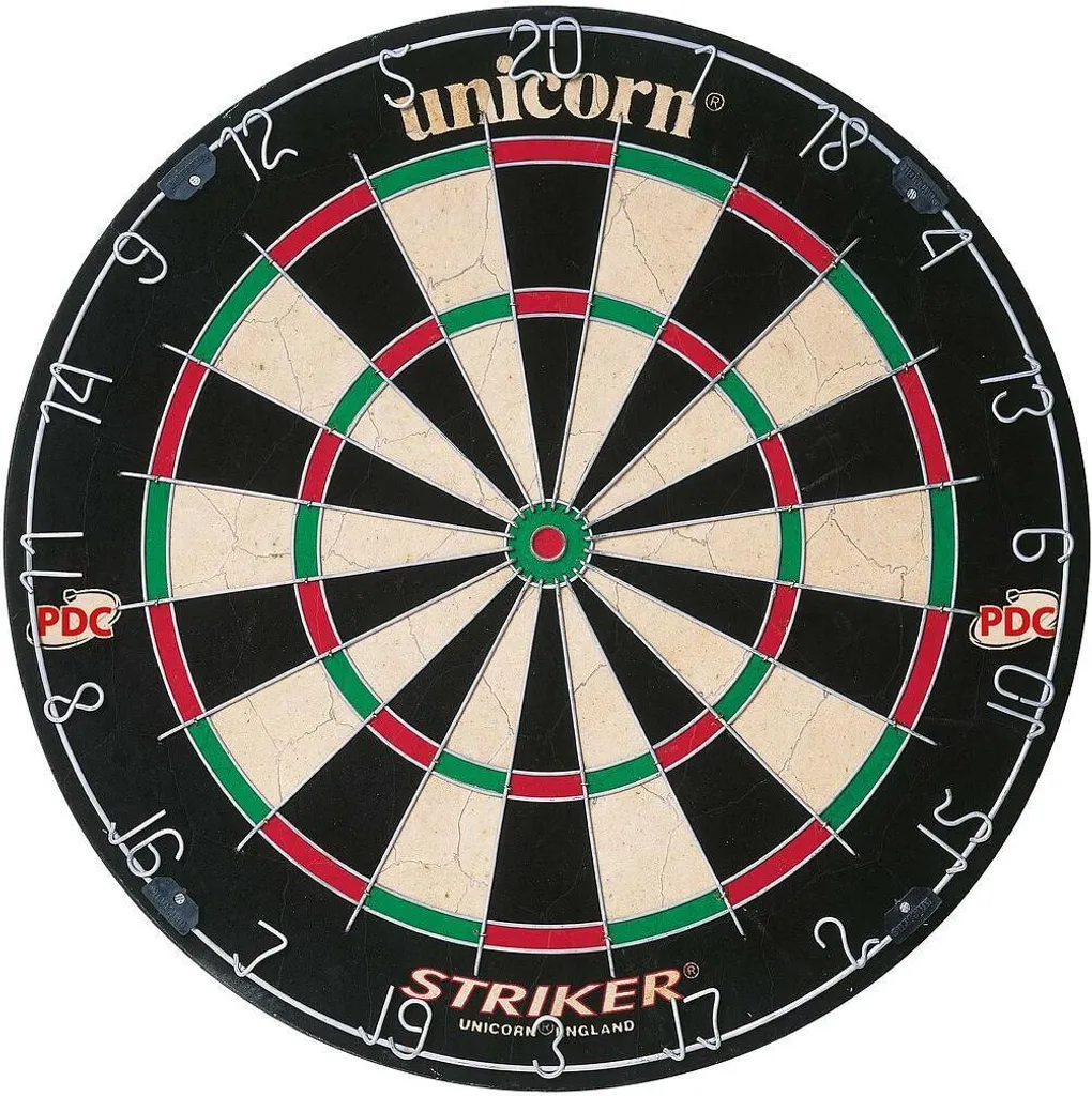 Cible de fléchettes pour club et maison Unicorn Striker RD1595 robuste