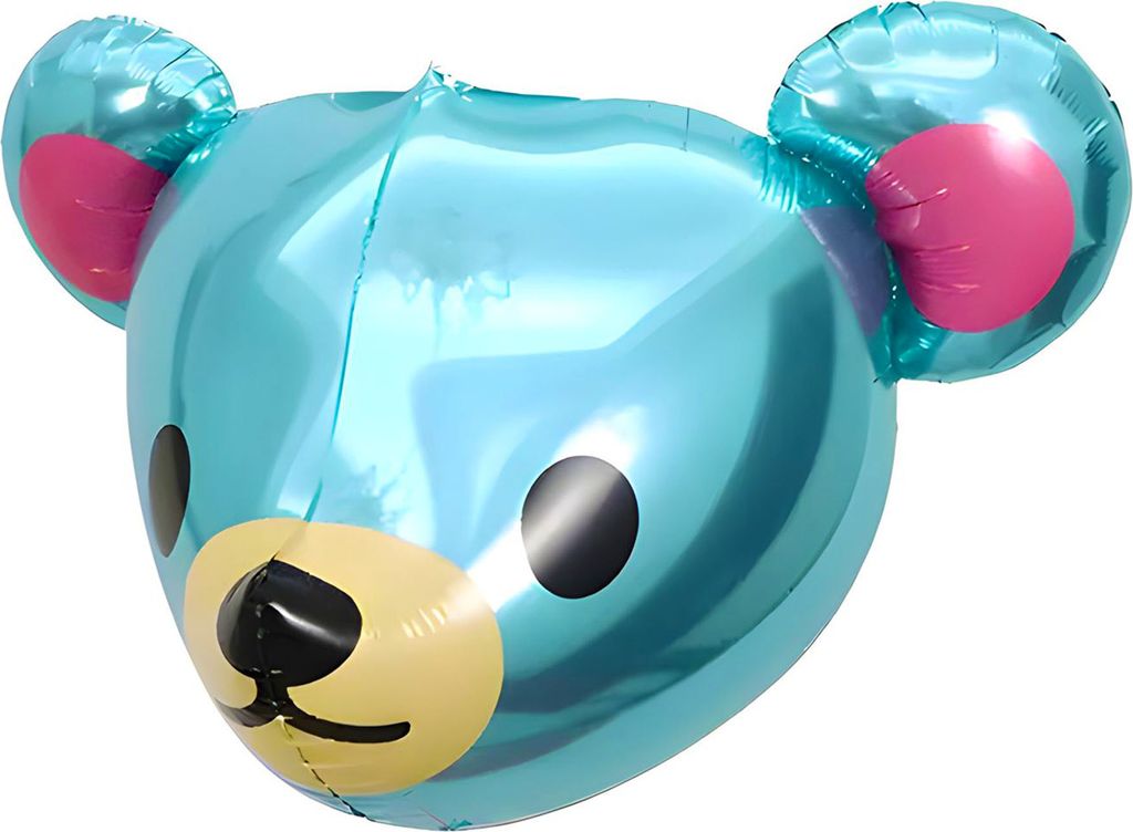 Folienballon Tier, Bär blau ca. 59*58 cm