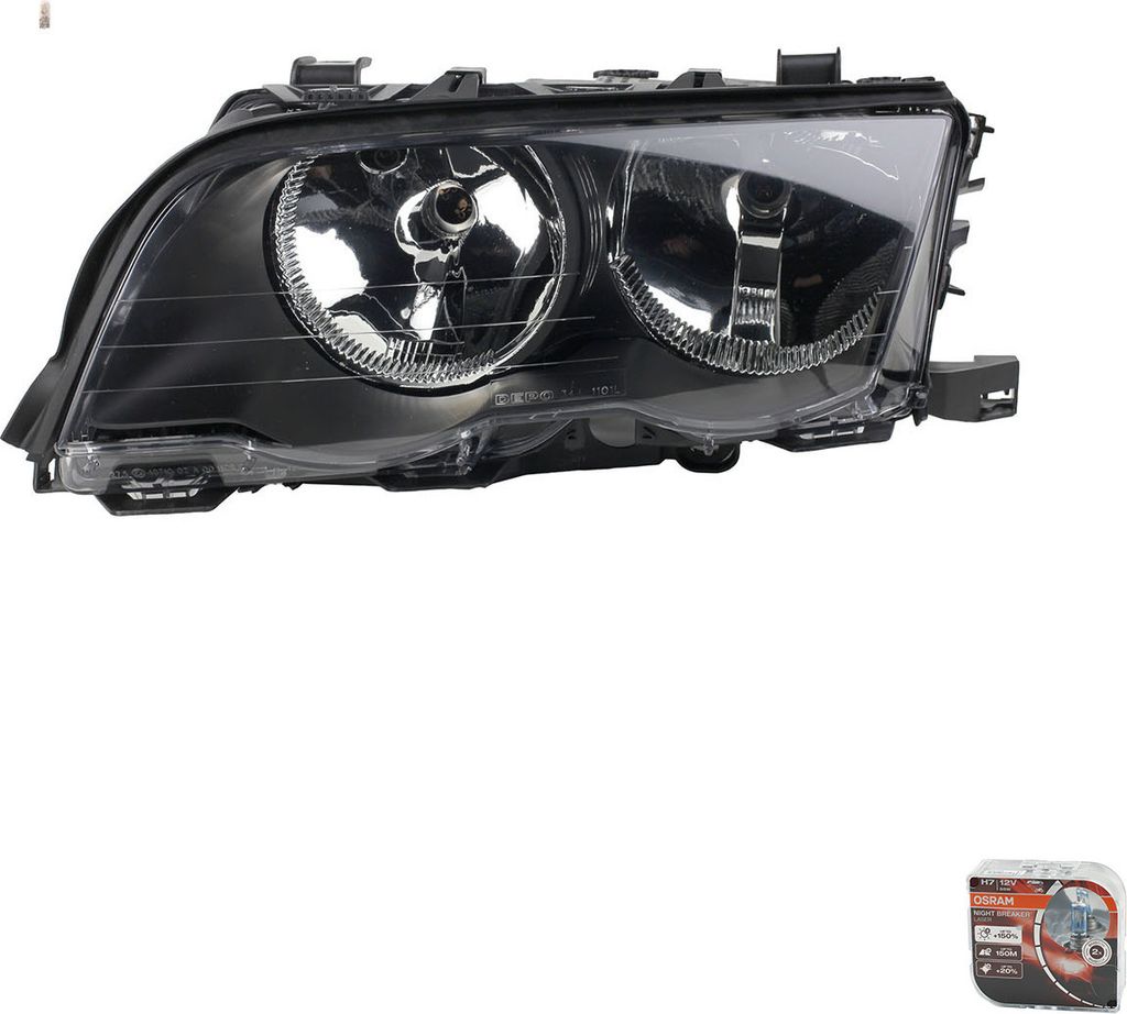 Johns, Scheinwerfer Osram Night Breaker Laser passend für BMW 3er E46 02/98- 08/01 Links 63126902745 63126906493 6902745 6906493