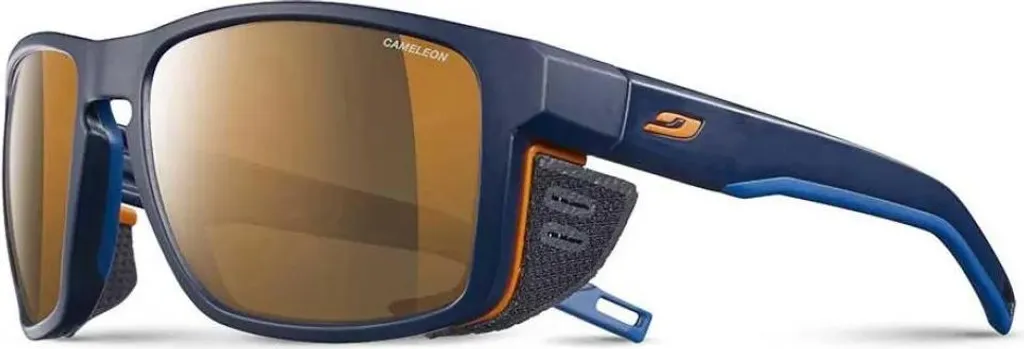 Lunettes de Soleil Glacier Julbo Shield Reactiv Bleu avec Coques Pro