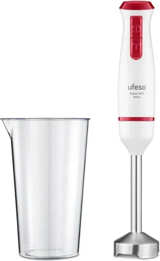 Ufesa Elektrischer Stabmixer Pulsar Delux mit Edelstahlsockel und Messbecher