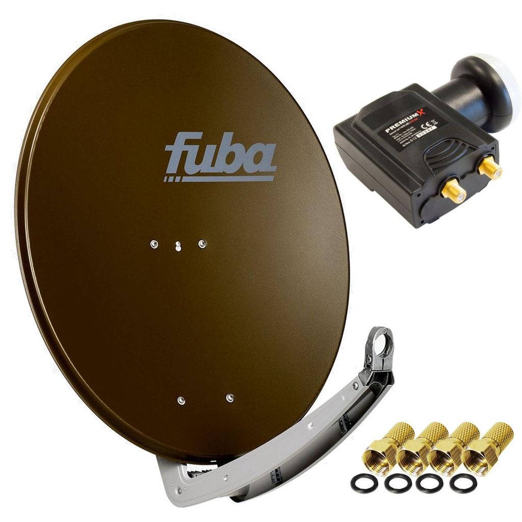 Fuba DAA 780 B Satellitenantenne Aluminium in Braun HDTV 4K Produktbild 
