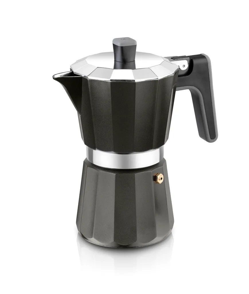 Cafetière Moka 6 tasses BRA Black Edition - Espresso italien classique