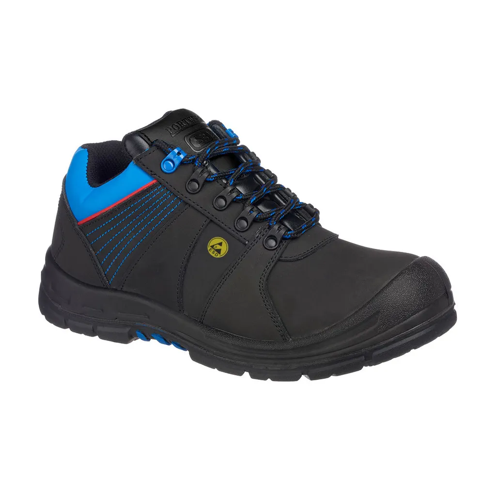 Portwest FD27 Chaussure de sécurité S3 ESD HRO Noir/Bleu Taille 47