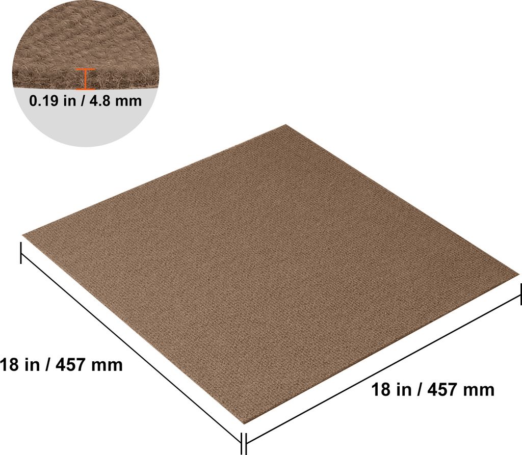 Płytki dywanowe SucceBuy 18 "x18" do odklejania i Zdjęcie produktu 