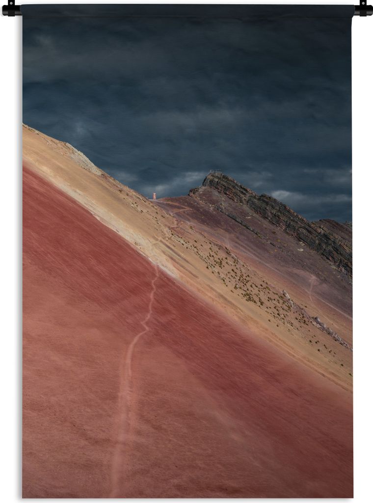 MuchoWow Wandteppich Wandbehang Landschaft - Natur - Berge - Wolken 90x135 cm Tapisserie Dekoration Wandtuch - Baumwolle - Wandskulptur